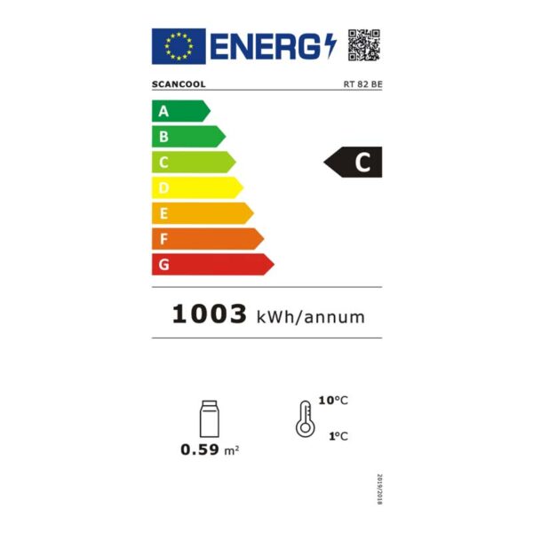 Külmvitriinkapp RT 82 BE energiakulu